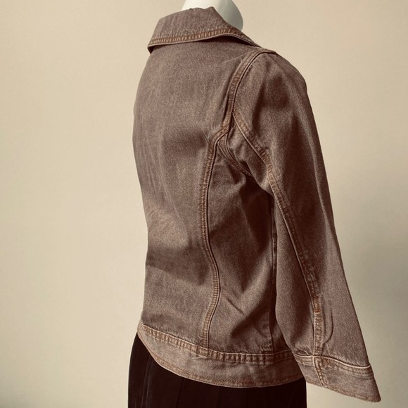 Jeanology Collection Jean Jacket Size 6 Jewel Embellished 3/4 Sleeve Vintage Y2K - Picture 8 of 12